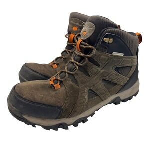 Eddie Bauer Harrison Hiking Boots Men Size 12M Brown Waterproof Suede Rugged